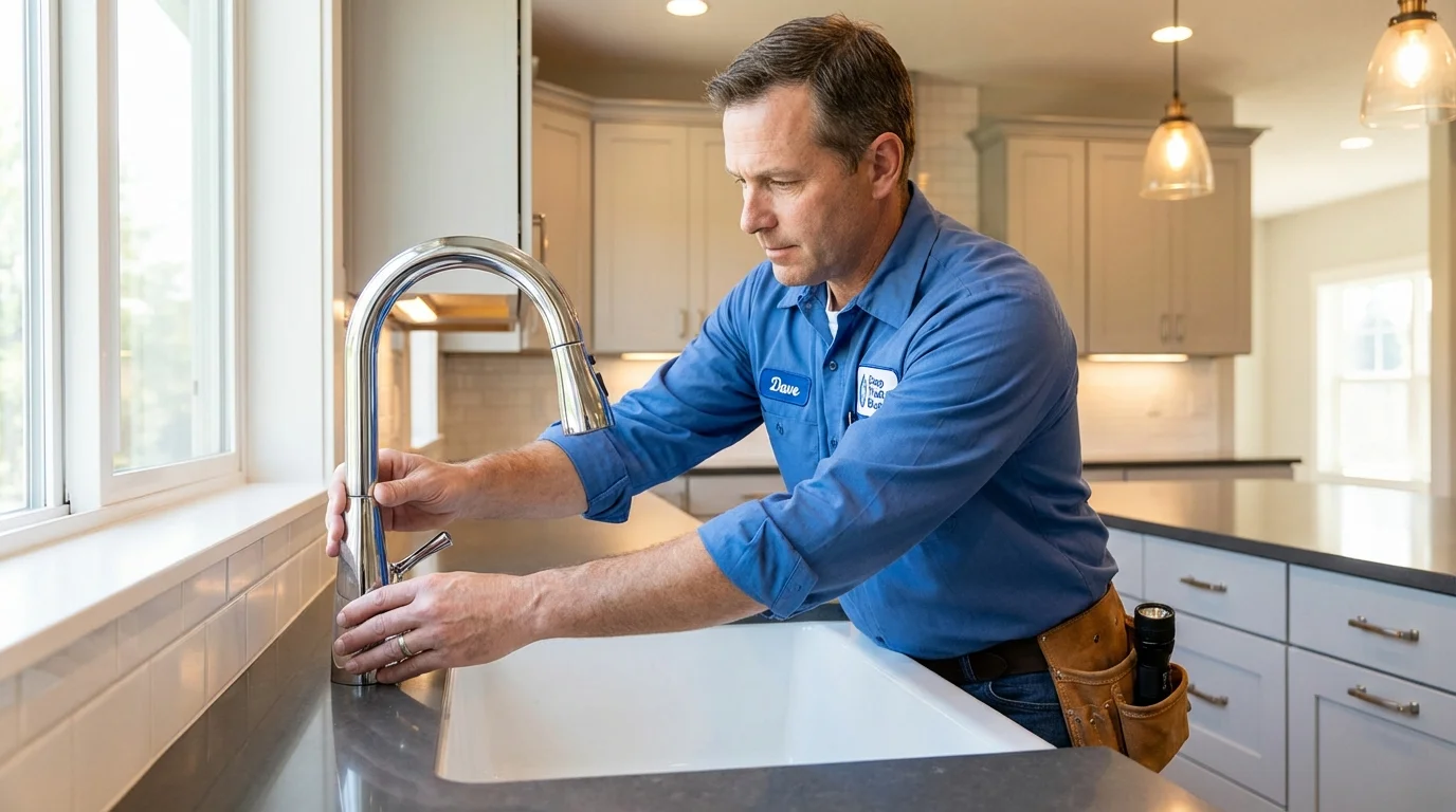 Kitchen faucet installation by Johns Plumbing LLC in Indian Rocks Beach